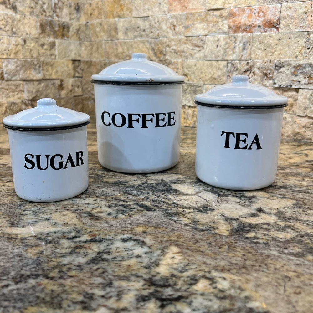3 piece canister set to complete any kitchen